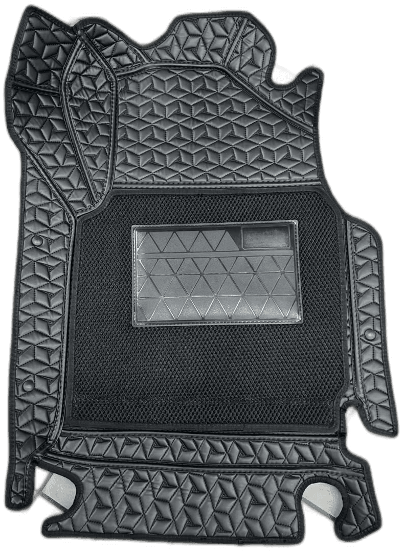 AM 7D Luxury Driver Side Car Floor Mat - Black