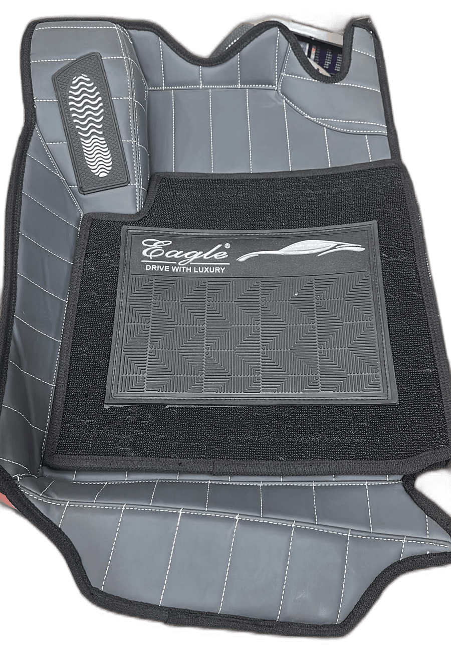 EG Drive with Luxury Grey and Black Car Floor Mat