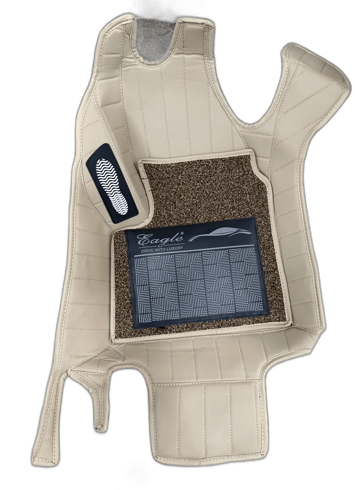 EG Drive With Luxury Custom-Fit Beige Automotive Floor Mat