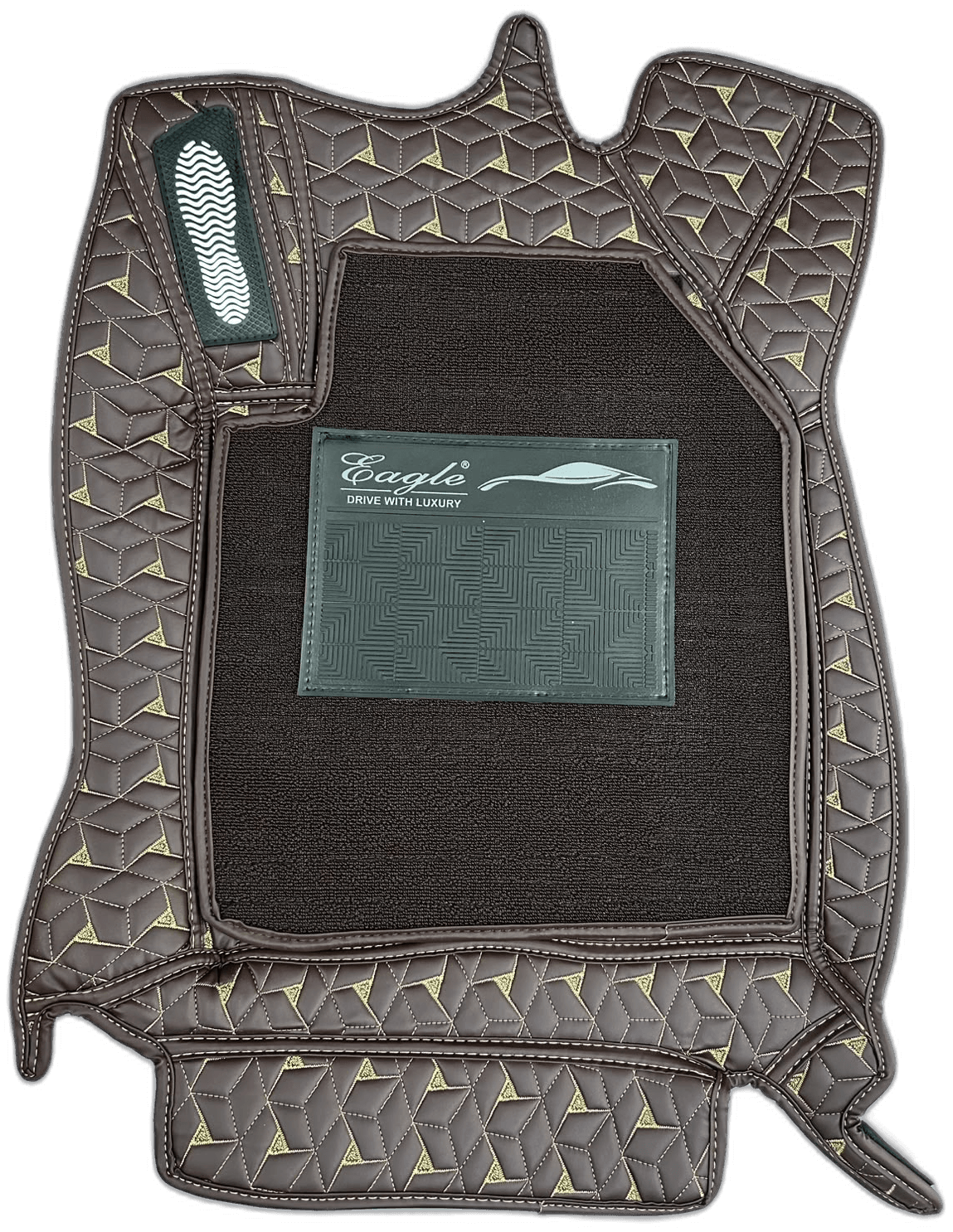 EG Drive With Luxury Car Floor Mat with Carpet Insert and Heel Pad