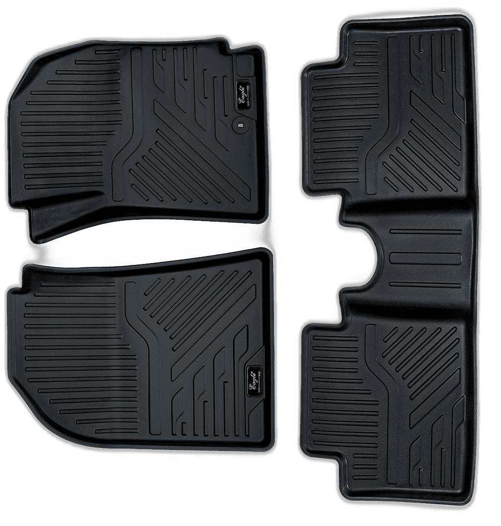 EG Automobiles Life Long Car Mats for Exter - Set of 3 Pieces, Black