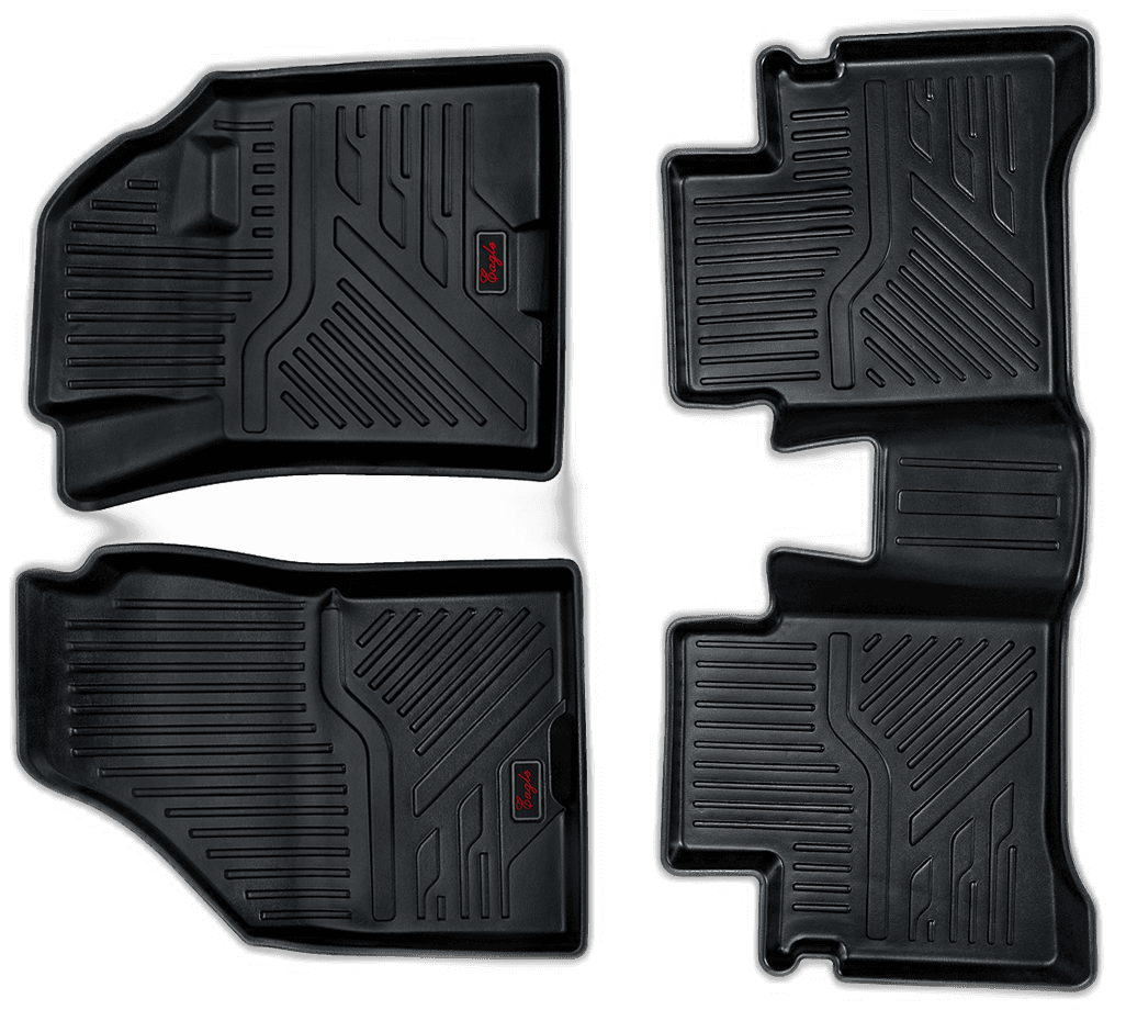 EG Automobiles Life Long Car Mats for Fronx - Set of 3 Pieces, Black