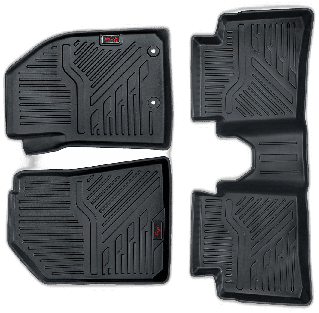 EG Automobiles Life Long Car Mats for I-20 - Set of 3 Pieces (Black)