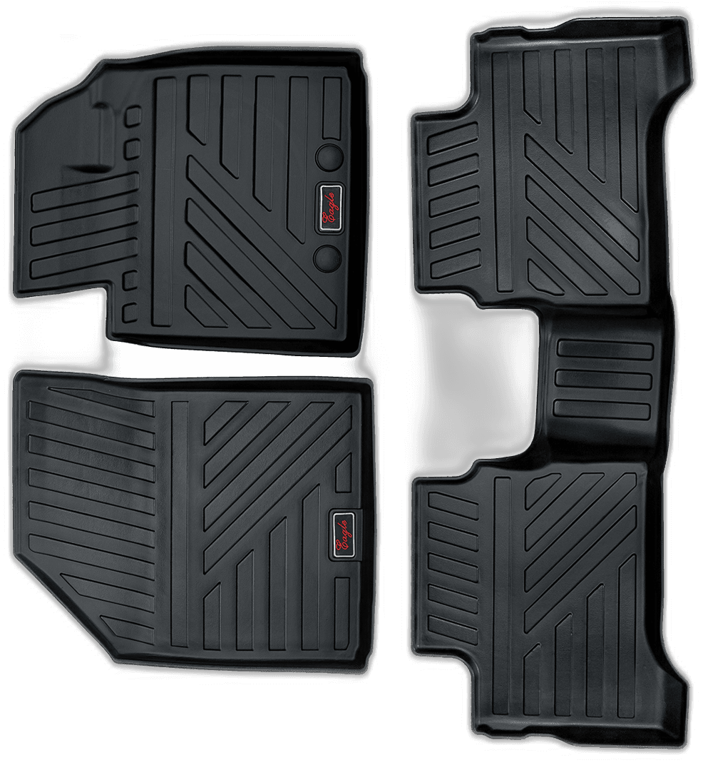 EG Automobiles Life Long Car Mats for Swift 2024 (Set of 3 Pieces) - Black