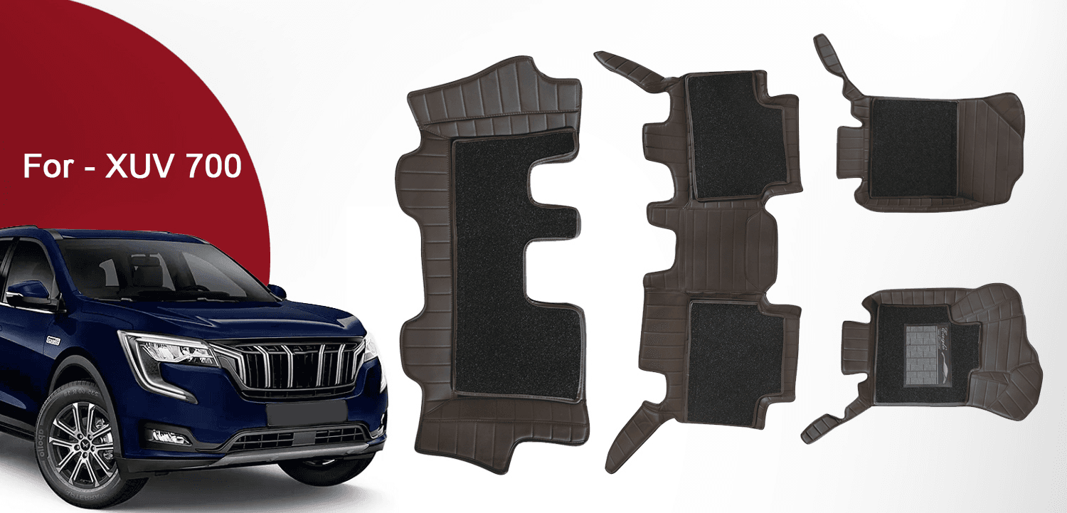Premium 9D Car Floor Mats for XUV 700 - Durable & Stain-Resistant