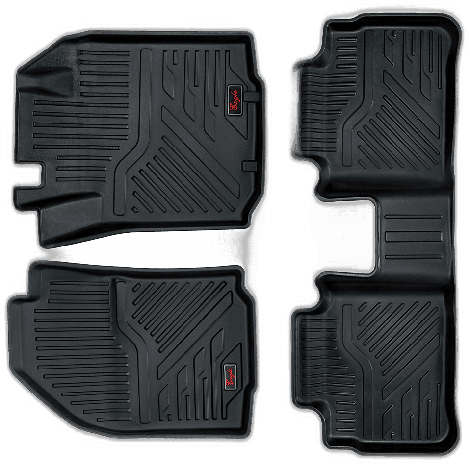 EG Automobiles Life Long Car Mats for Vitara / Hyryder - Set of 3 Pieces (Black)