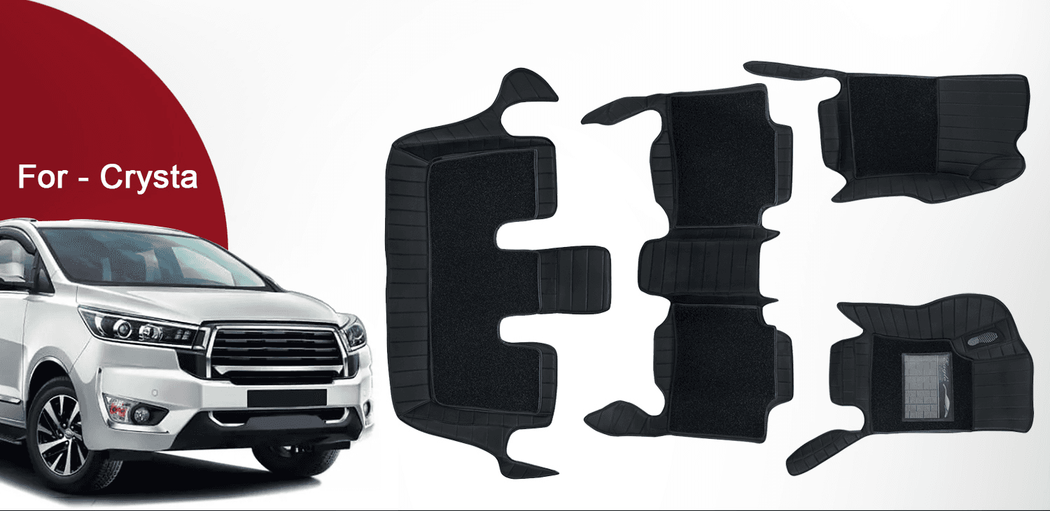 Premium 9D Car Mats for Toyota Crysta