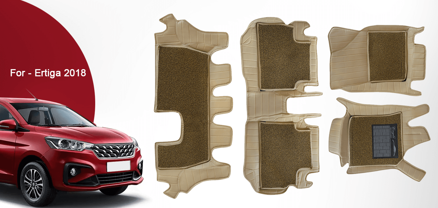 Premium 9D Car Floor Mats for Ertiga 2018